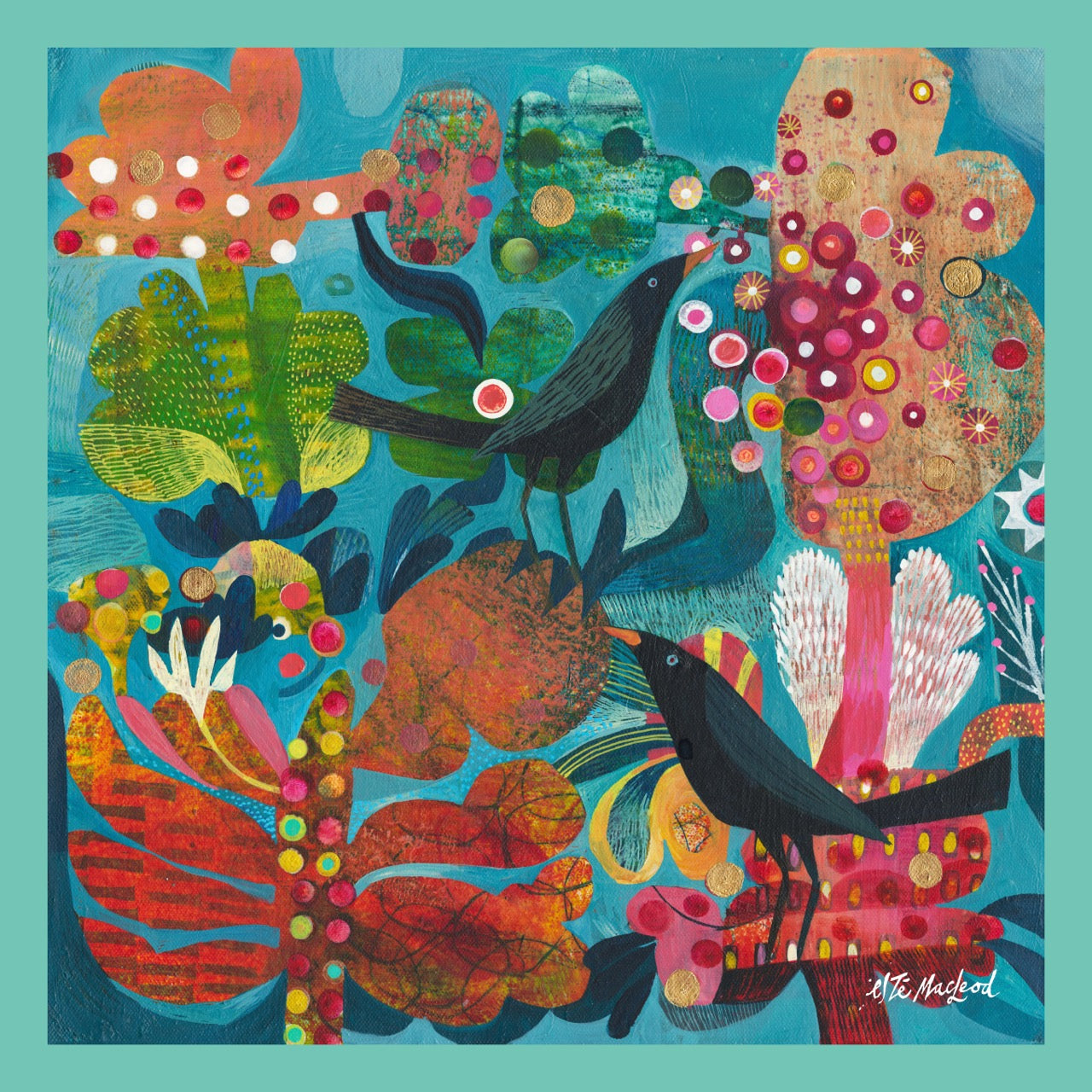 Blue Skies Scarf, Medium