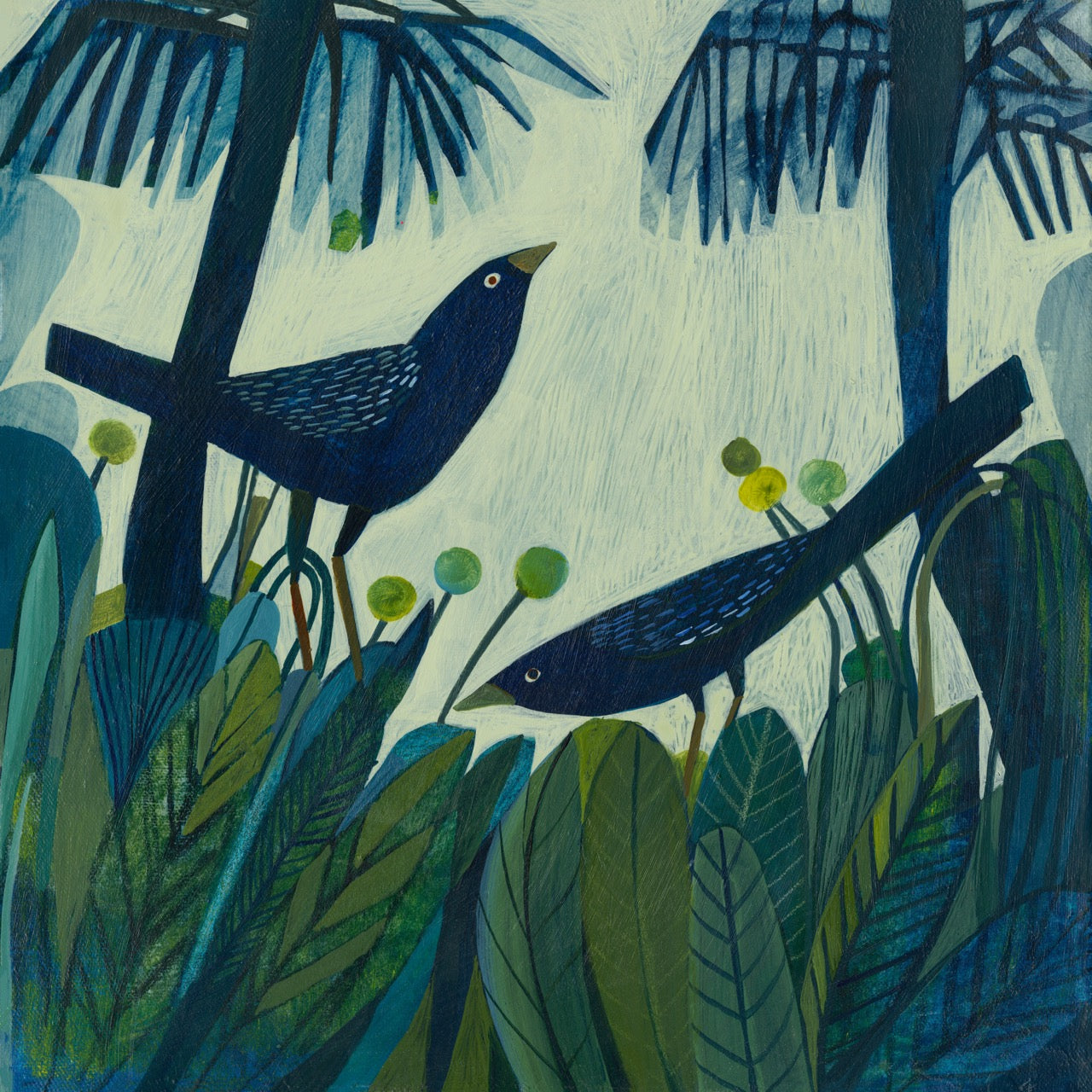 Original Painting - Two Birds