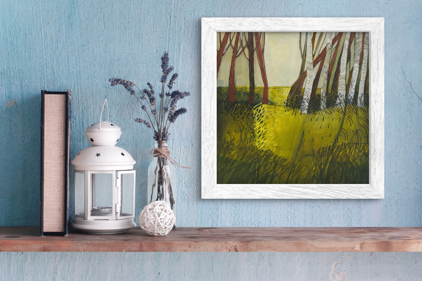 Original Painting - Four Birch Trees