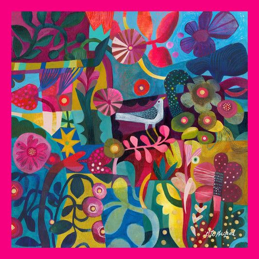 Colour Bird Scarf, Medium & Large